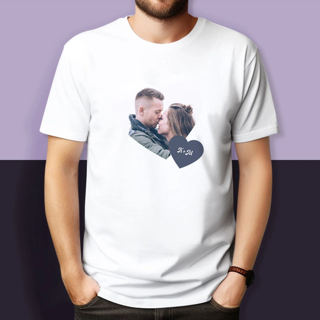 Fotókollázs: Iniciálék, Szívek - Pólók Párnak