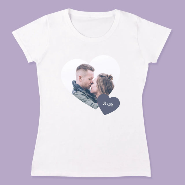 Fotókollázs: Iniciálék, Szívek - Pólók Párnak