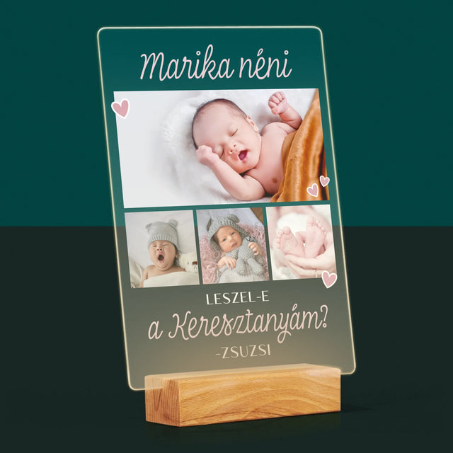 Fotókollázs: Leszel-E A Keresztanyám - Akrilüvegre Nyomtatott Kép