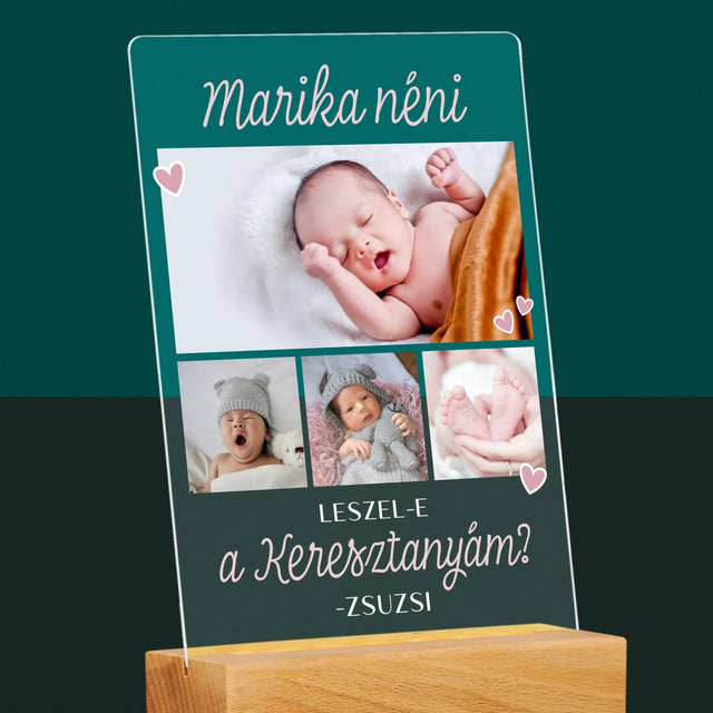 Fotókollázs: Leszel-E A Keresztanyám - Akrilüvegre Nyomtatott Kép
