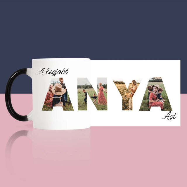 Szó Fotókból: Anya Kollázs A Képeidből - Bögre