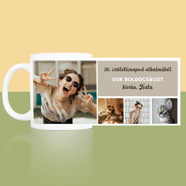 Fotókollázs: Születésnapi Kollázs - Bögre