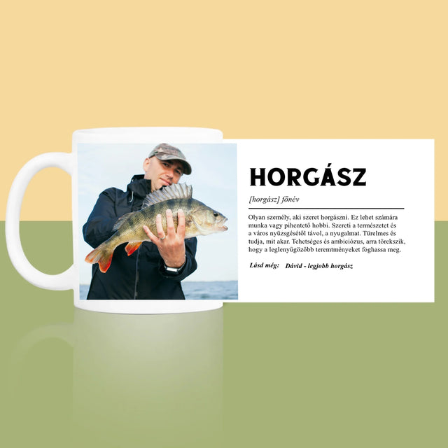 Fotó És Felirat: Halász, Fogalom - Bögre