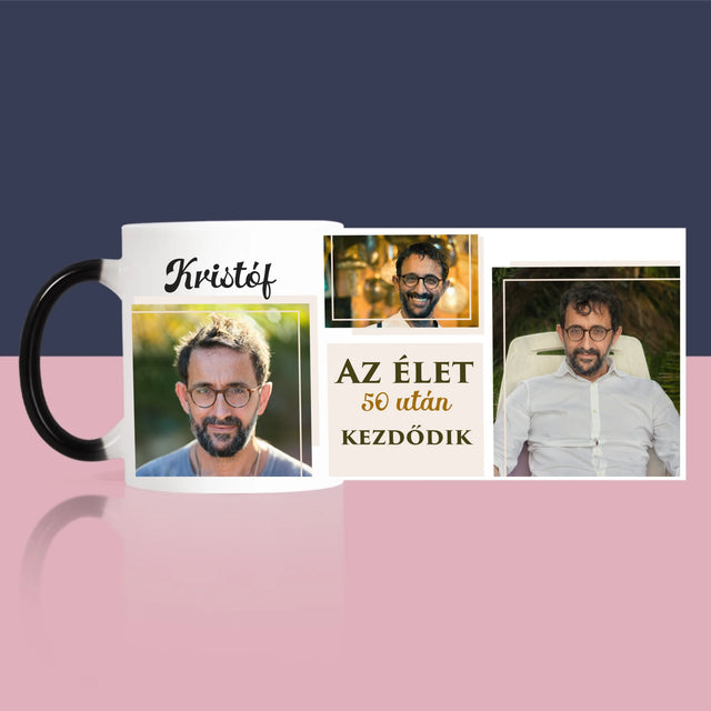 Fotókollázs: Az Élet 50 Után Kezdődik - Bögre