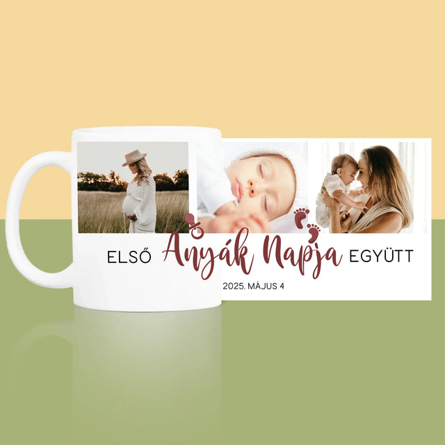 Fotókollázs: Első Anyák Napja - Bögre
