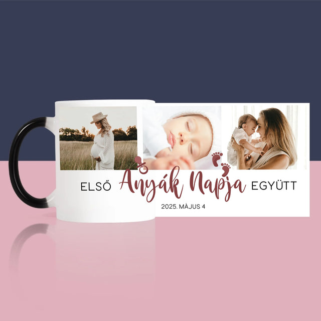 Fotókollázs: Első Anyák Napja - Bögre