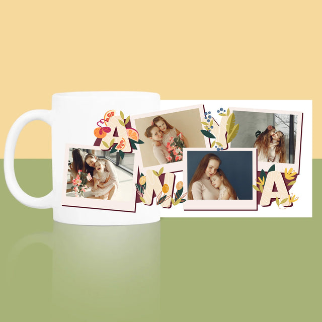 Fotókollázs: Anya Betűk - Bögre