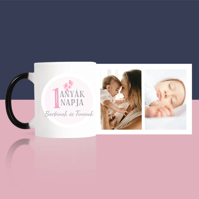 Fotókollázs: Első Anyák Napja - Bögre