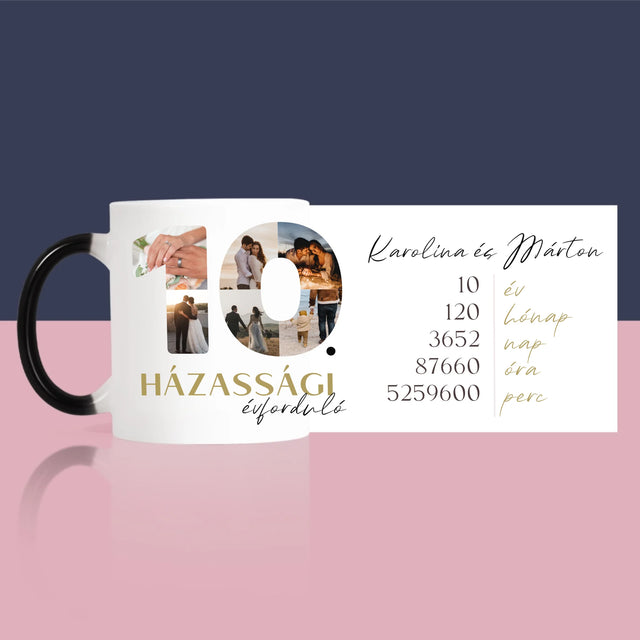 Szó Fotókból: 10. Házassági Évforduló - Bögre