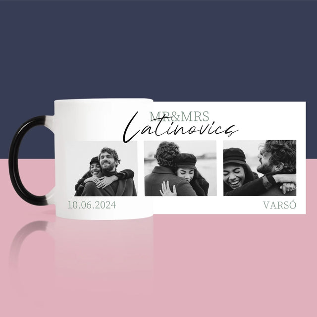 Fotókollázs: Mr&Mrs Esküvői - Bögre