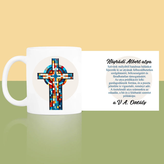 Név És Aláírás: Köszönet Kereszt - Bögre