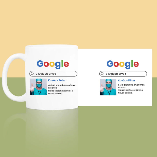Fotó És Felirat: Google-Találat A Legjobb Orvosra - Bögre