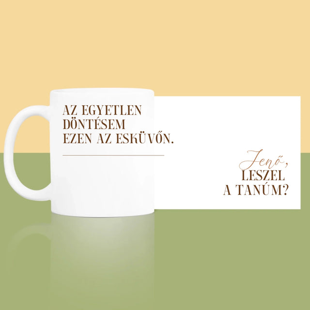 Név És Aláírás: Az Egyetlen Döntésem - Bögre