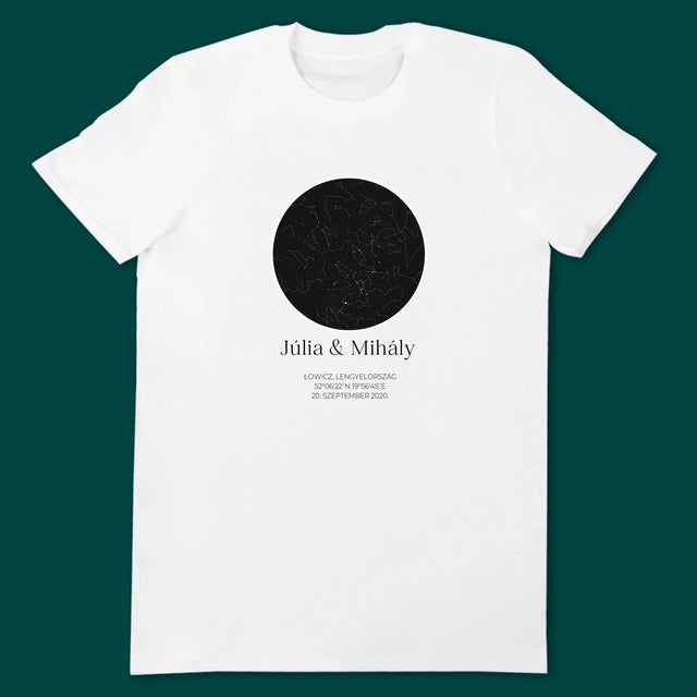 Csillagtérkép: Csillagtérkép: Szerelmeseknek - Pólók Párnak