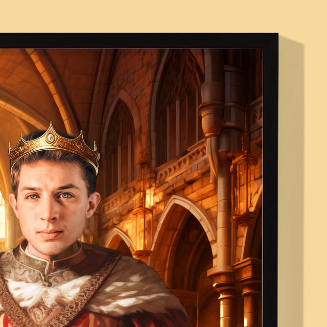 Királyi Portré: Király - Keretes Nyomtatott Kép 30X40