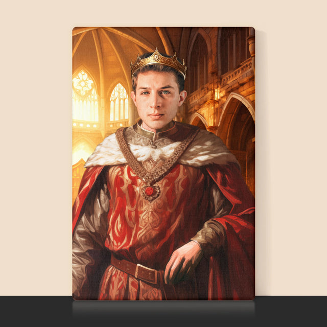 Királyi Portré: Király - Keretes Nyomtatott Kép 30X40