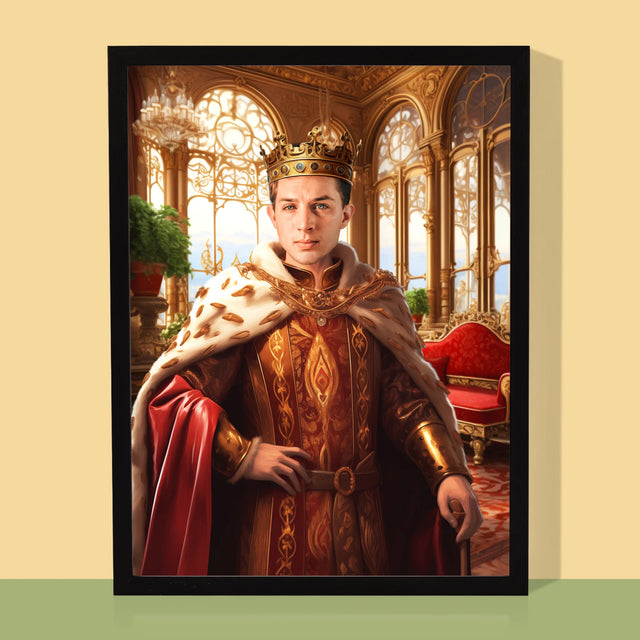 Királyi Portré: Uralkodó - Keretes Nyomtatott Kép 30X40