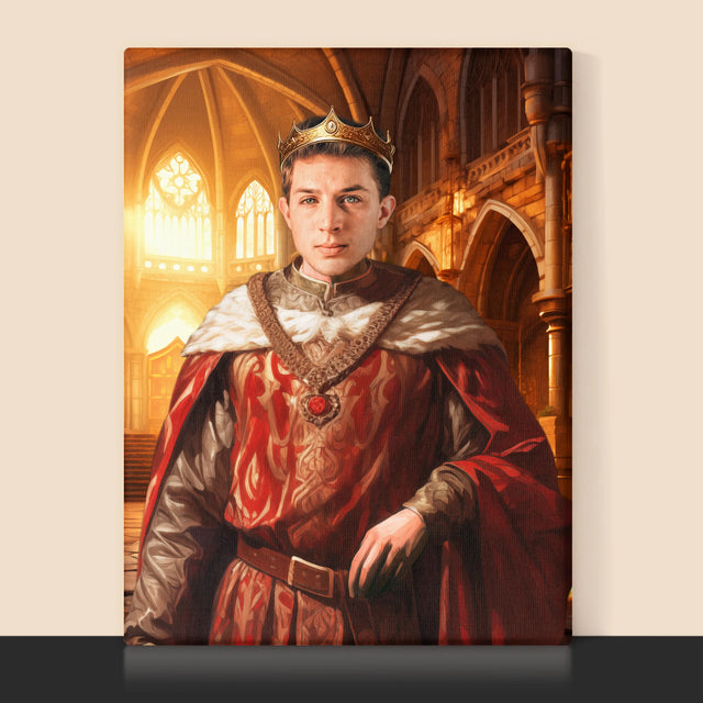 Királyi Portré: Király - Keretes Nyomtatott Kép 30X40