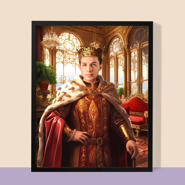 Királyi Portré: Uralkodó - Keretes Nyomtatott Kép 30X40