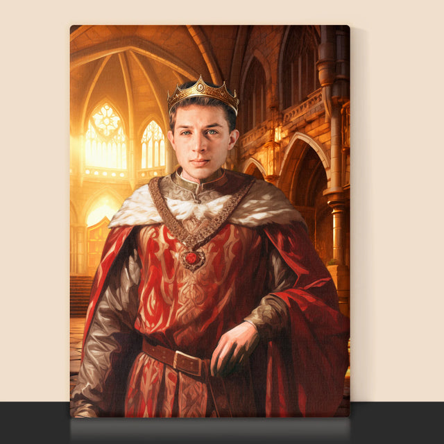 Királyi Portré: Király - Keretes Nyomtatott Kép 30X40
