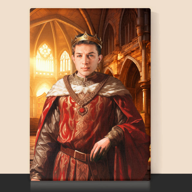 Királyi Portré: Király - Keretes Nyomtatott Kép 30X40