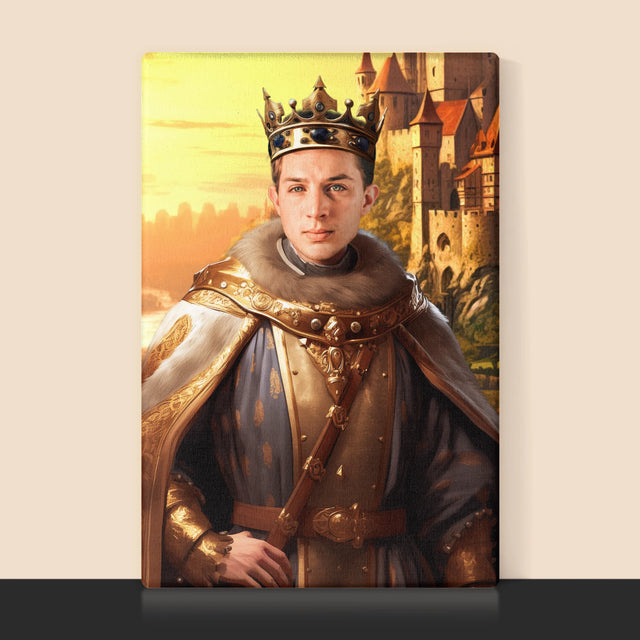 Királyi Portré: Király A Birtokain - Keretes Nyomtatott Kép 30X40