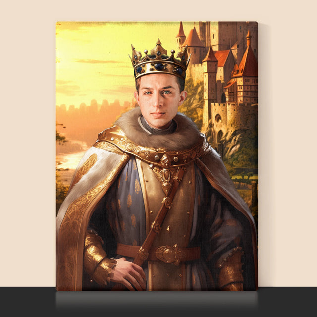 Királyi Portré: Király A Birtokain - Keretes Nyomtatott Kép 30X40