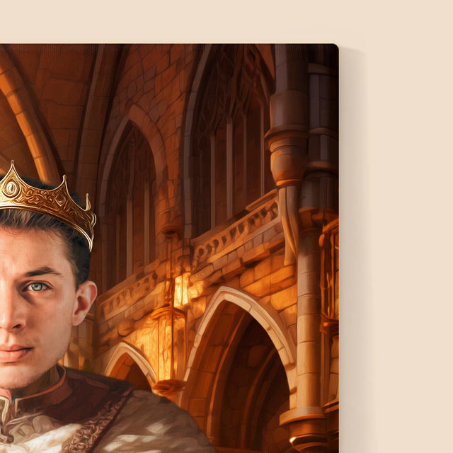 Királyi Portré: Király - Keretes Nyomtatott Kép 30X40