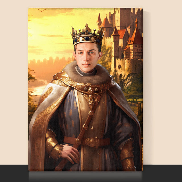Királyi Portré: Király A Birtokain - Keretes Nyomtatott Kép 30X40