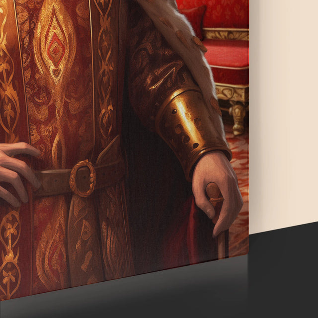 Királyi Portré: Uralkodó - Keretes Nyomtatott Kép 30X40