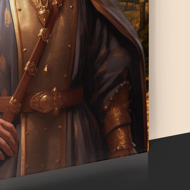 Királyi Portré: Király A Birtokain - Keretes Nyomtatott Kép 30X40