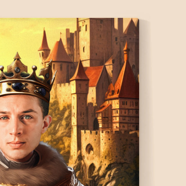 Királyi Portré: Király A Birtokain - Keretes Nyomtatott Kép 30X40