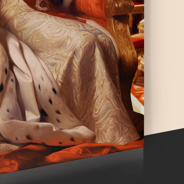 Királyi Portré: Királynő Koronázási Ünnepség - Keretes Nyomtatott Kép 30X40