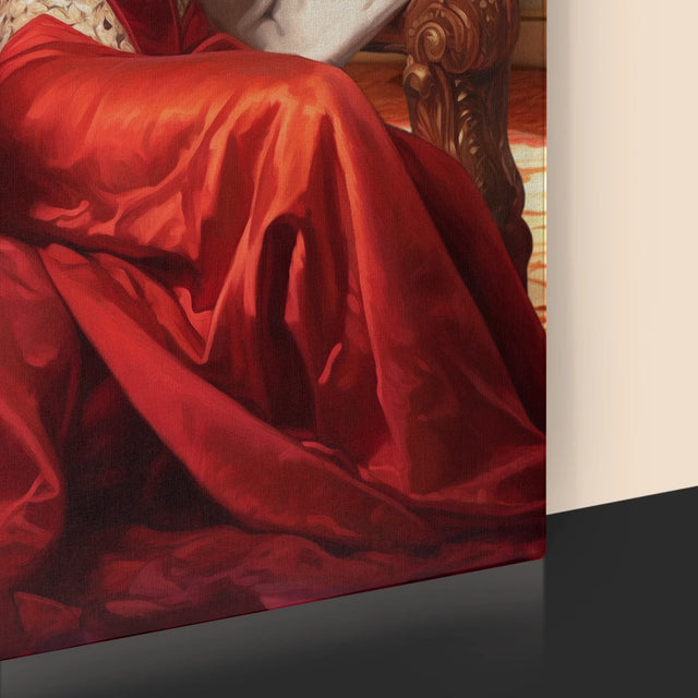 Királyi Portré: Királynő A Trónon - Keretes Nyomtatott Kép 30X40