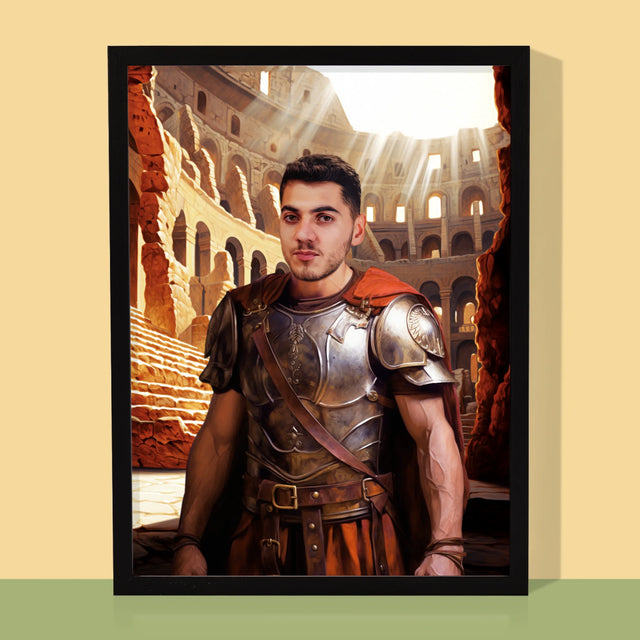 Királyi Portré: Gladiátor - Keretes Nyomtatott Kép 30X40