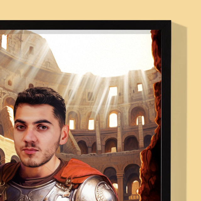 Királyi Portré: Gladiátor - Keretes Nyomtatott Kép 30X40