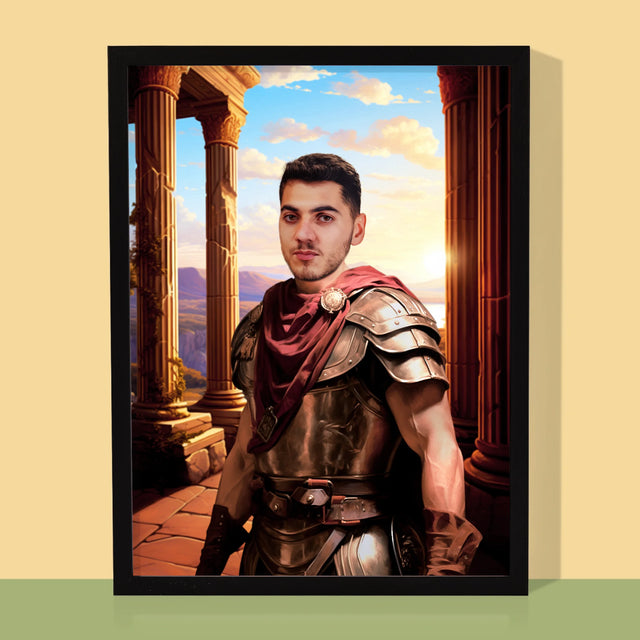 Királyi Portré: Harcos - Keretes Nyomtatott Kép 30X40