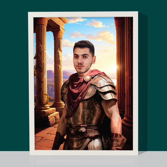Királyi Portré: Harcos - Keretes Nyomtatott Kép 30X40