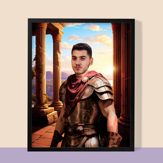 Királyi Portré: Harcos - Keretes Nyomtatott Kép 30X40