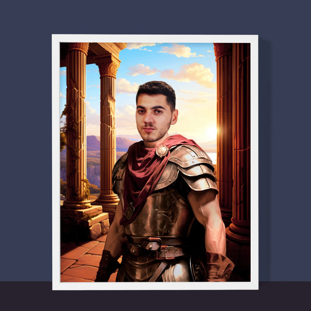 Királyi Portré: Harcos - Keretes Nyomtatott Kép 30X40