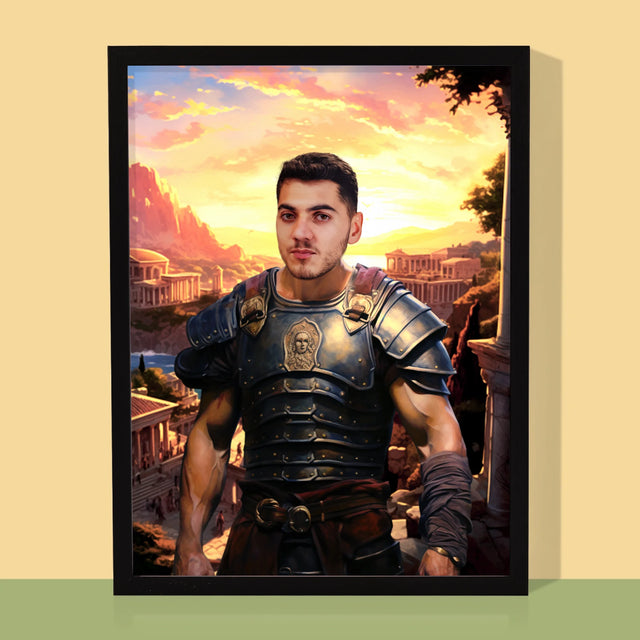 Királyi Portré: Római Katona - Keretes Nyomtatott Kép 30X40