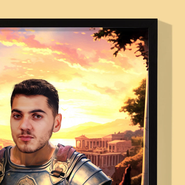 Királyi Portré: Római Katona - Keretes Nyomtatott Kép 30X40