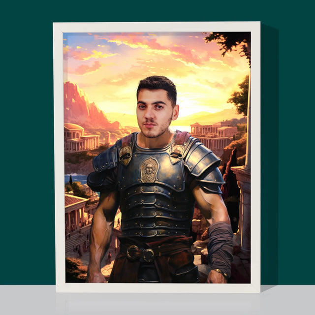Királyi Portré: Római Katona - Keretes Nyomtatott Kép 30X40