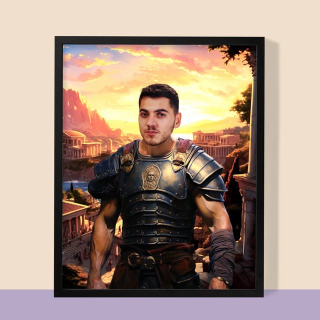Királyi Portré: Római Katona - Keretes Nyomtatott Kép 30X40