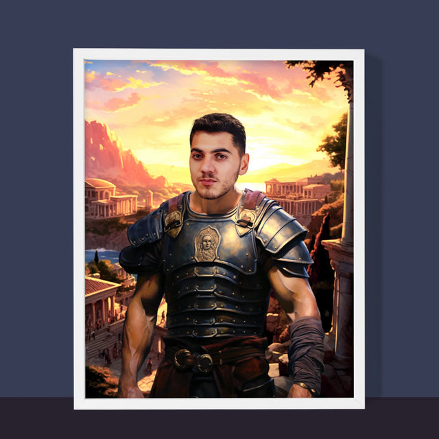 Királyi Portré: Római Katona - Keretes Nyomtatott Kép 30X40