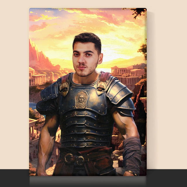 Királyi Portré: Római Katona - Keretes Nyomtatott Kép 30X40