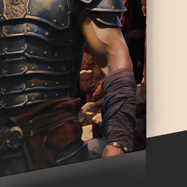 Királyi Portré: Római Katona - Keretes Nyomtatott Kép 30X40