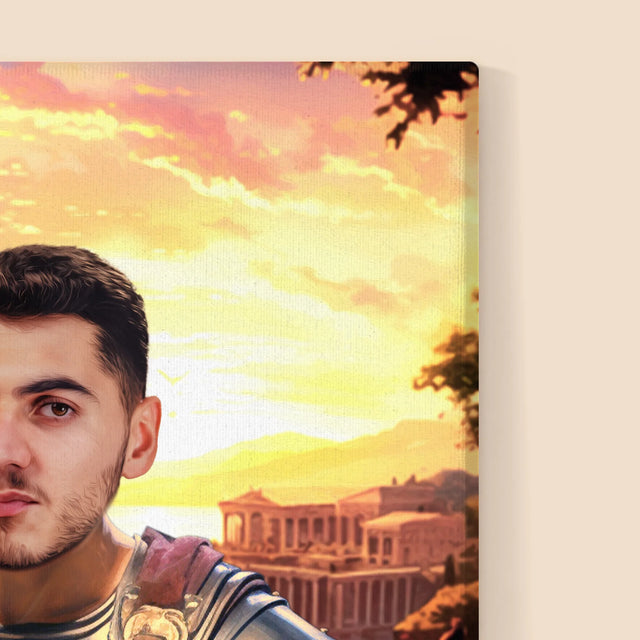 Királyi Portré: Római Katona - Keretes Nyomtatott Kép 30X40