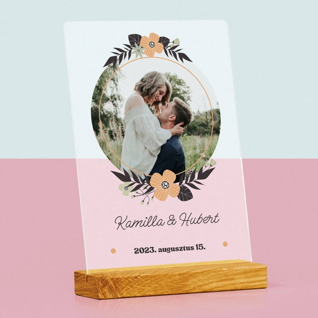 Fotó és felirat: Szerelmesek - Nyomtatás akrilüvegre | HU