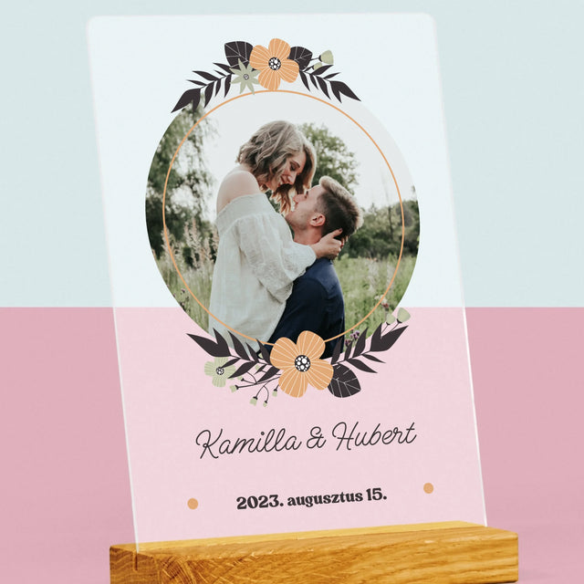 Fotó és felirat: Szerelmesek - Nyomtatás akrilüvegre | HU